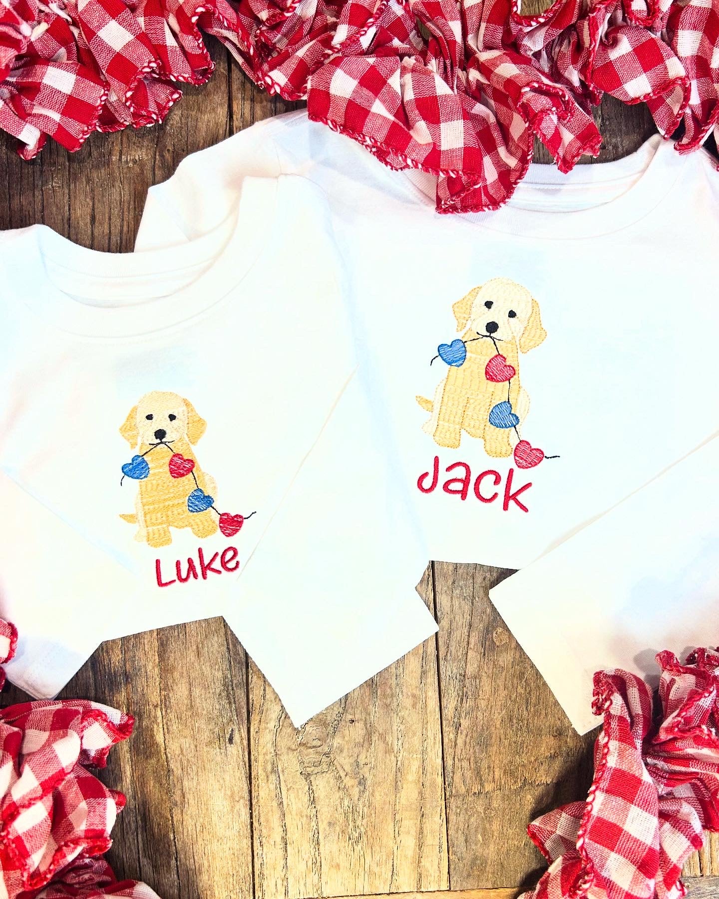 Valentine Dog Long sleeve shirt