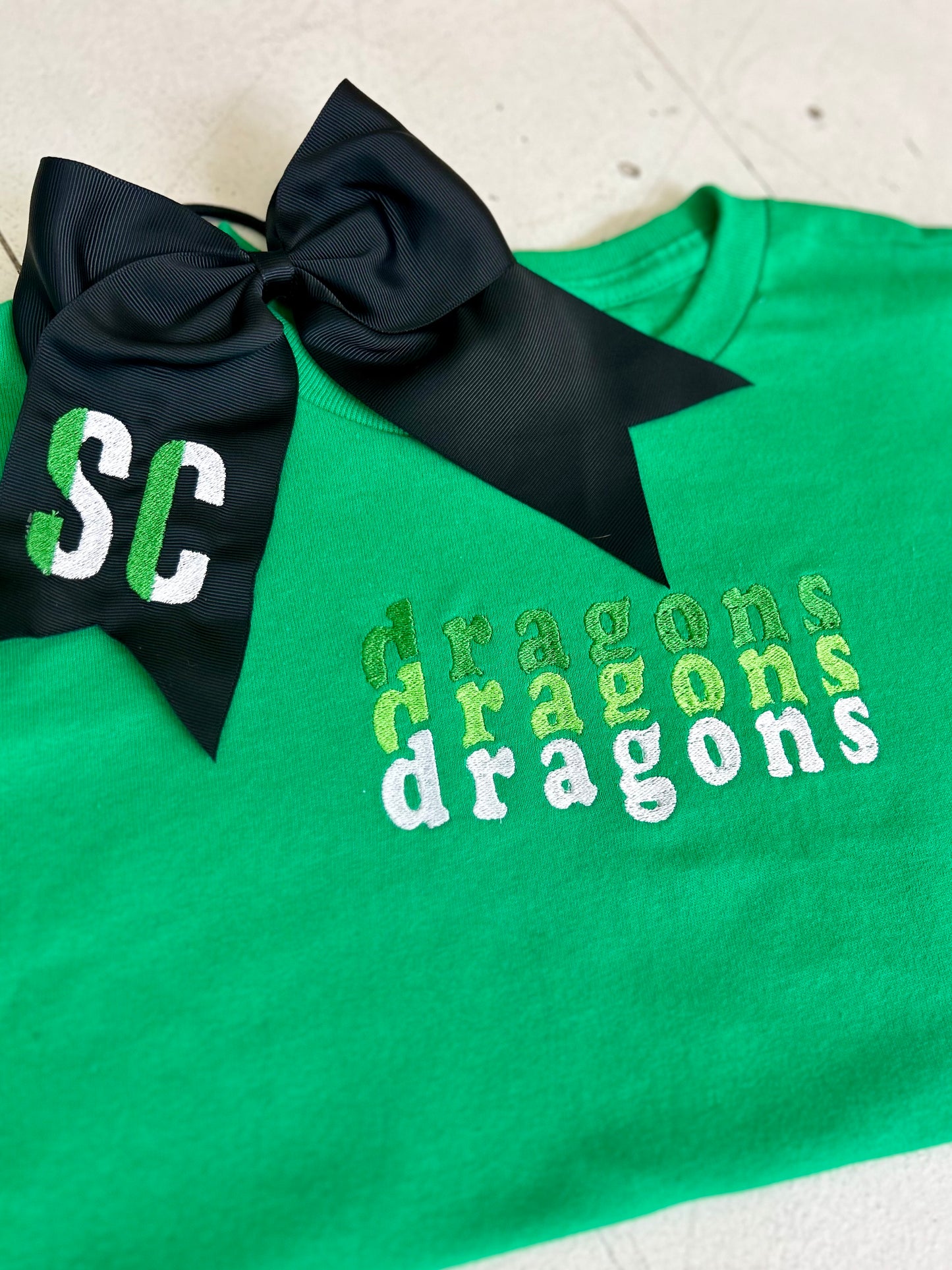 Stacked Embroidery T-shirt