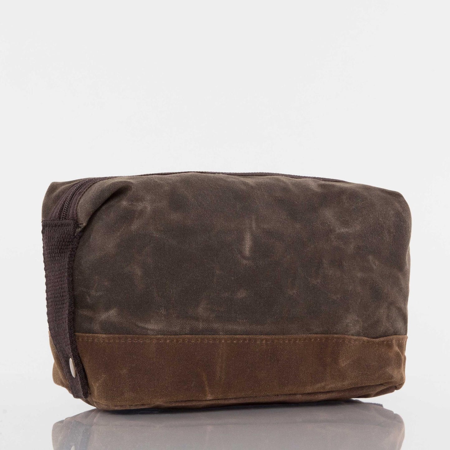 Waxed Dopp Kit With Monogram