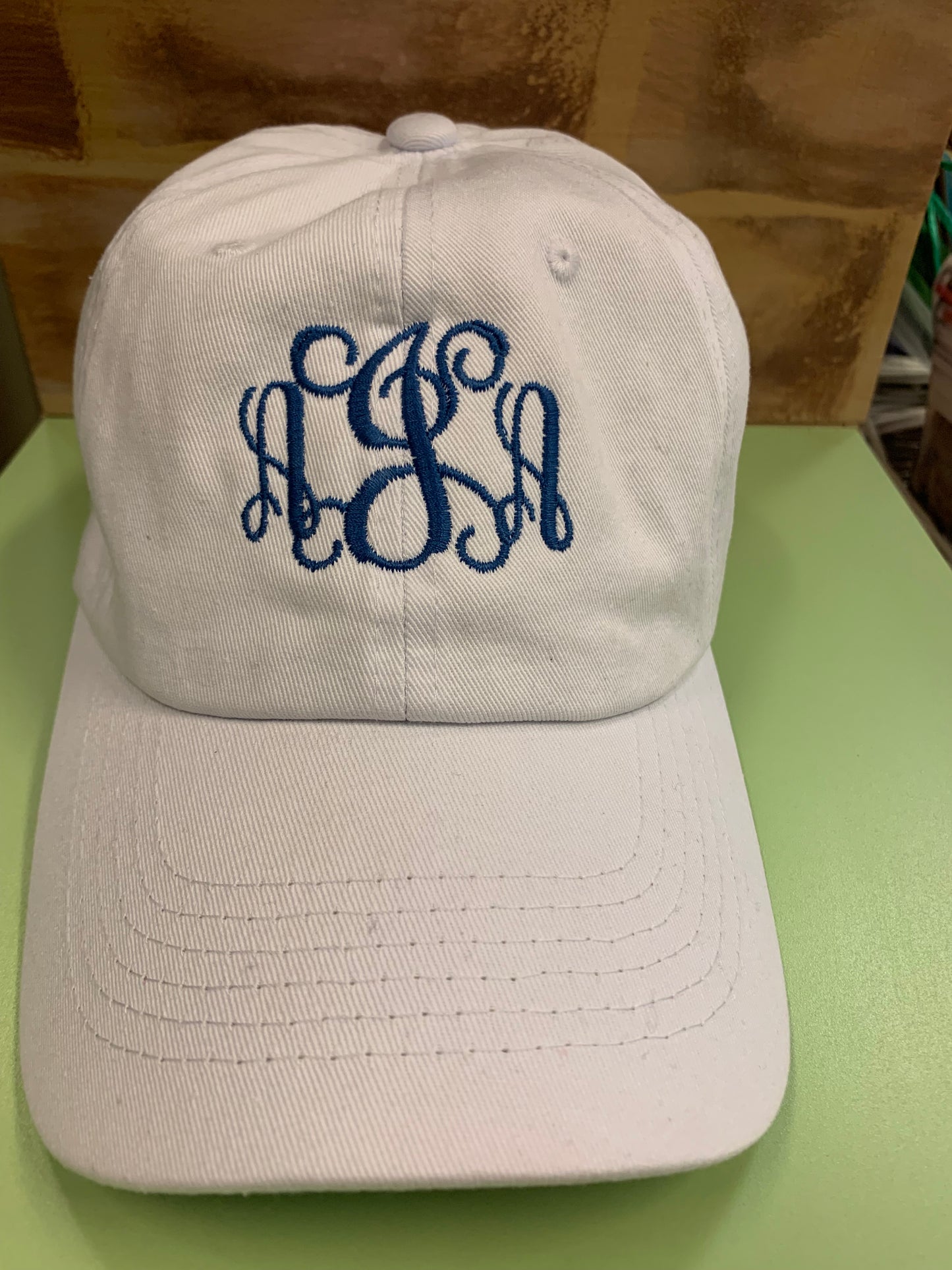 Monogrammed Baseball Caps