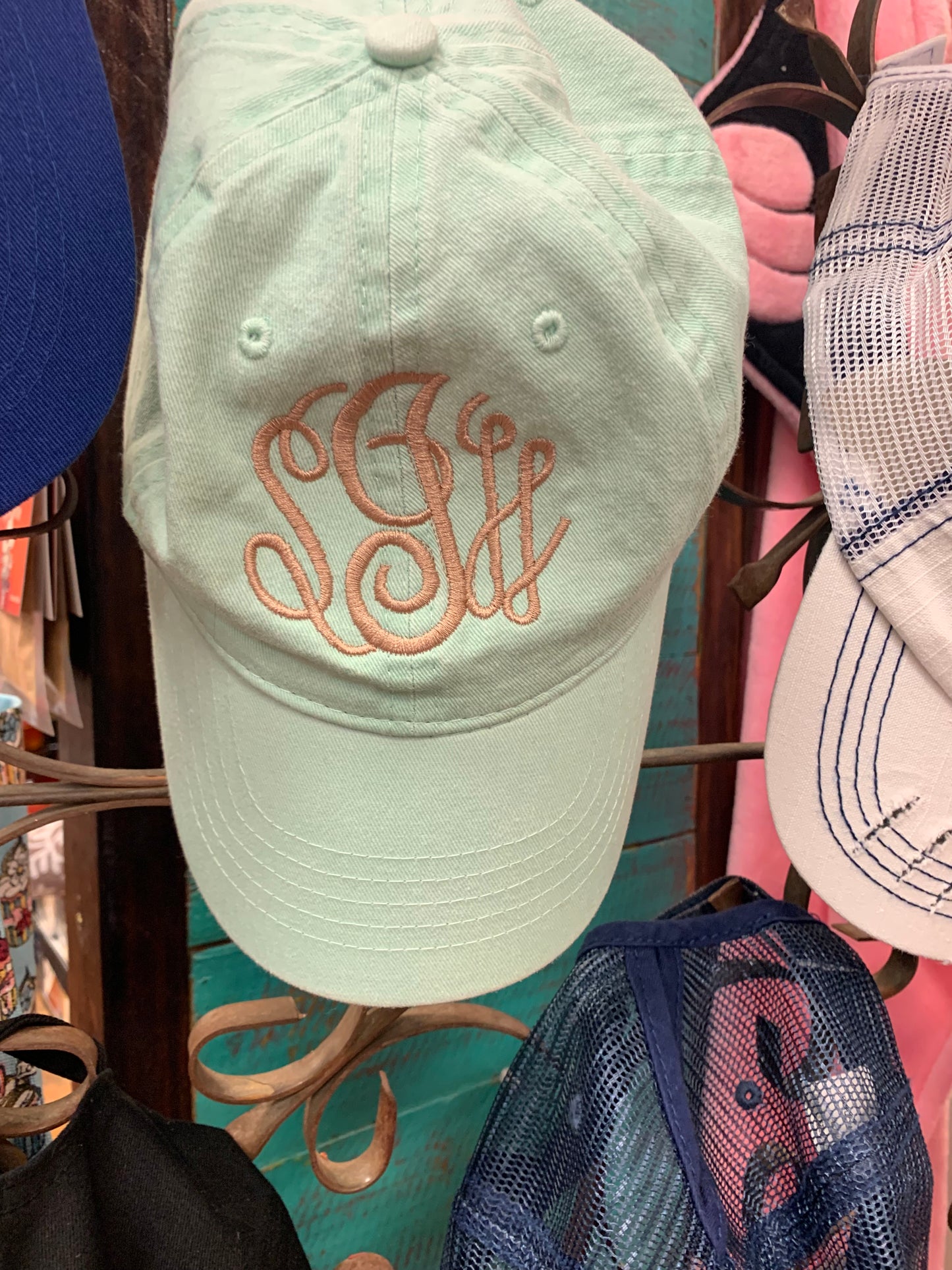 Monogrammed Baseball Caps