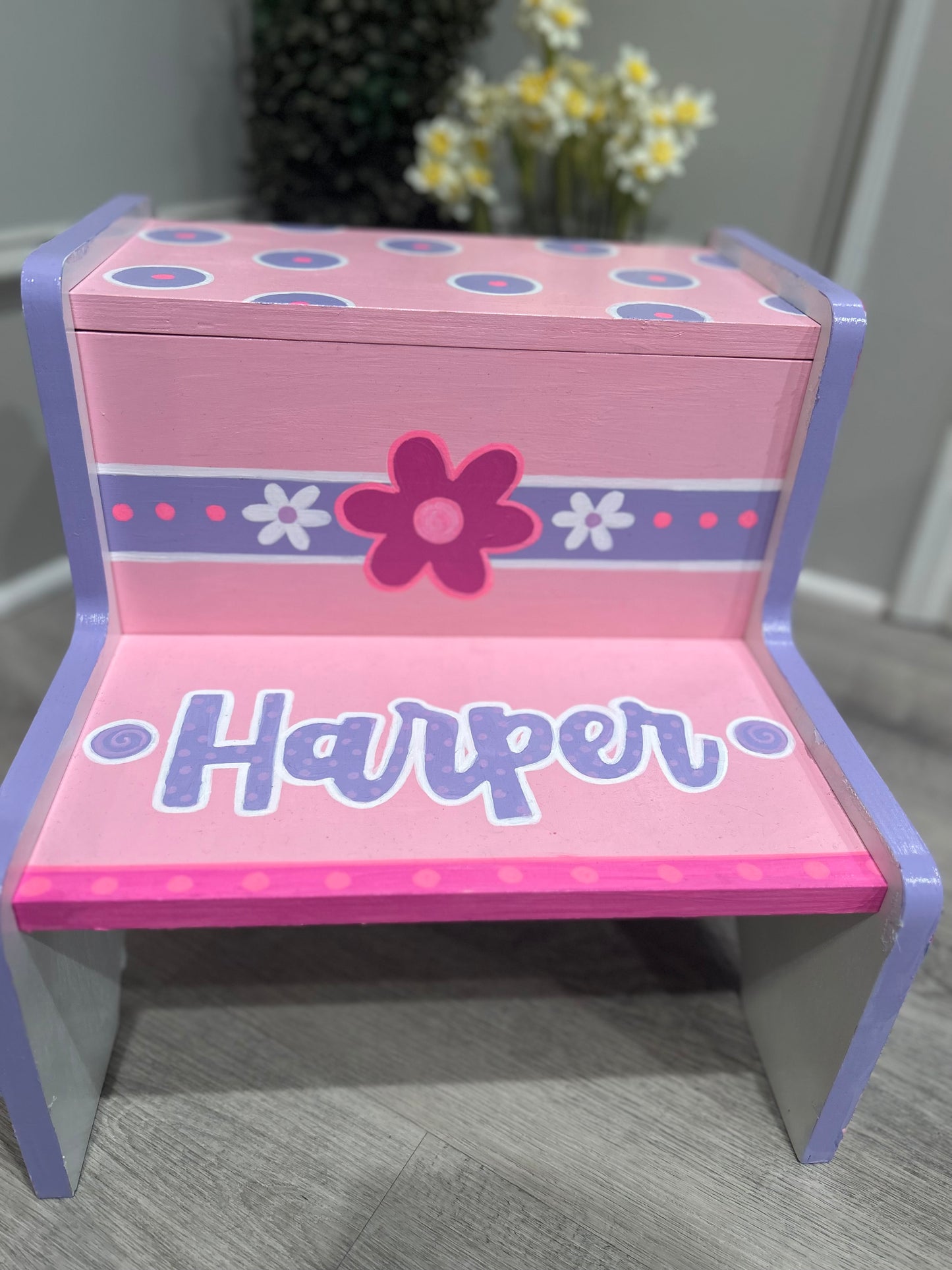 Hand-painted Step Stools