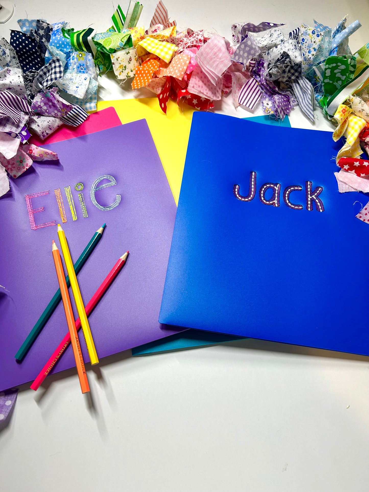 Embroidered Folders