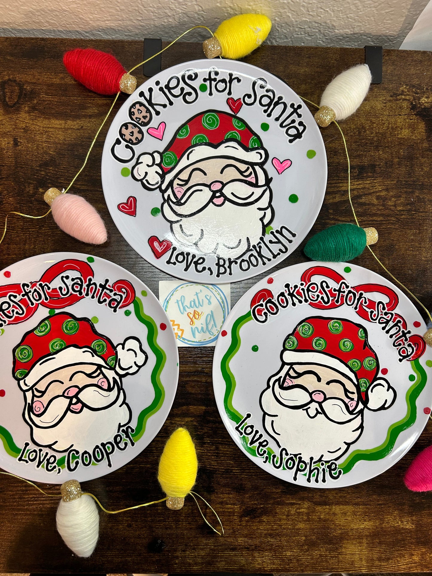 Santa Plate- Personalized