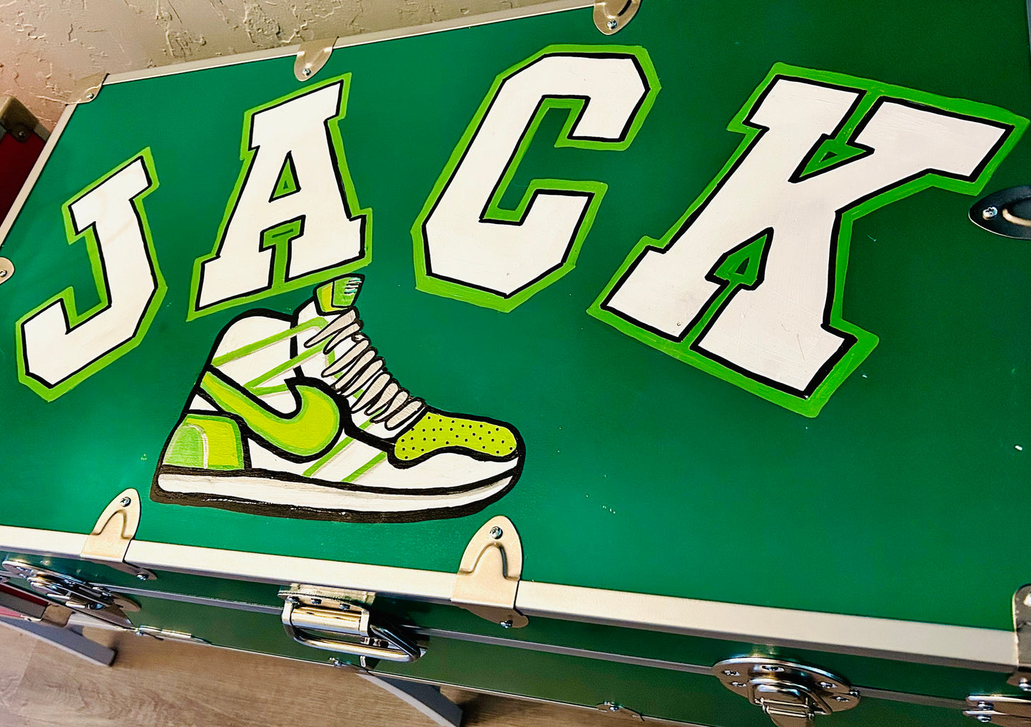 Hand-painted Camp Trunk