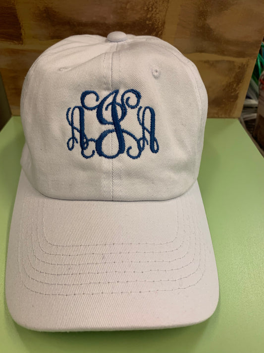 Monogrammed Baseball Caps